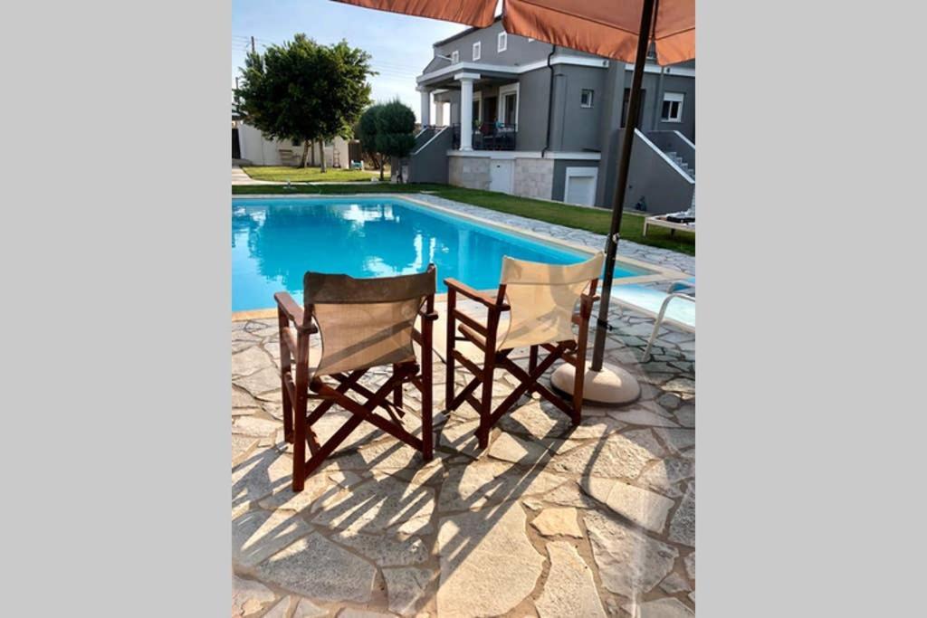 Sunlit Pool House Villa Posidhonia  Exterior photo