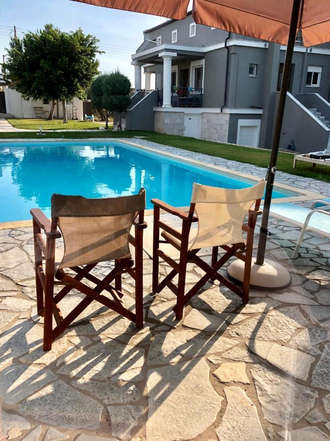 Sunlit Pool House Villa Posidhonia  Exterior photo